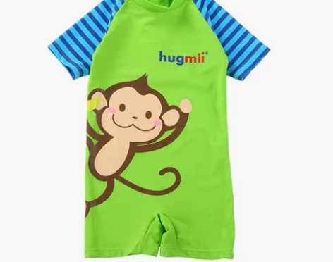 【520价】hugmii儿童泳衣连体男童宝...