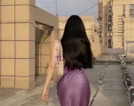 轻松桃子原创虞美人荡领吊带裙开叉性感港风复...