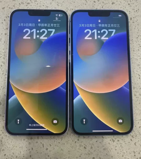 二手靓机，14，白色，蓝色128G，外观都...