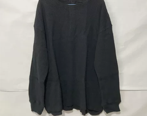 日单 华夫格 全棉 长袖 上衣  不退不换...