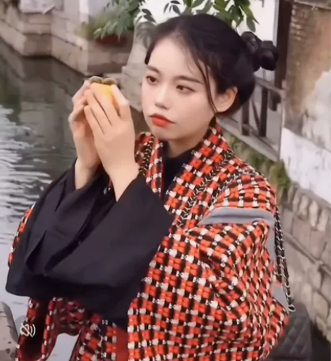 汀兰颂原创汉服发财晋襦晋制魏晋风曲领交领八...