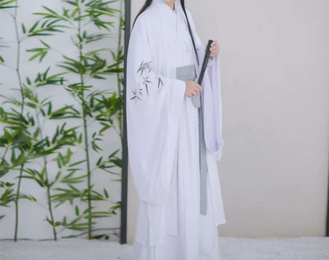 如梦霓裳 青玉案 直裾 尺码170 银绿绣...