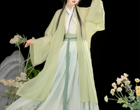 原创宋制汉服女中国风交领齐腰襦裙超仙气飘逸...