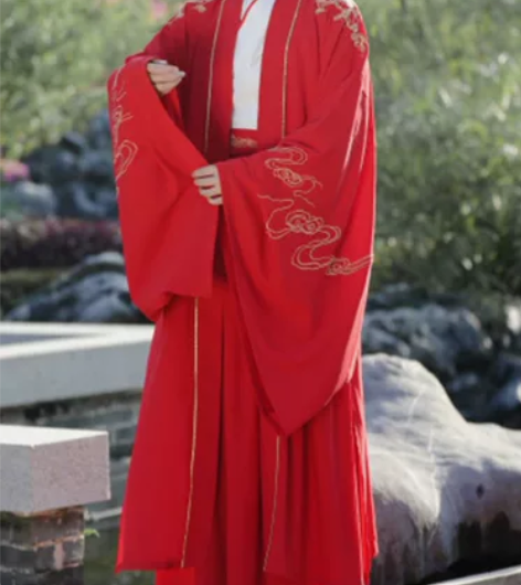 包邮出  M码  全新吊牌在 汉服男交领三...