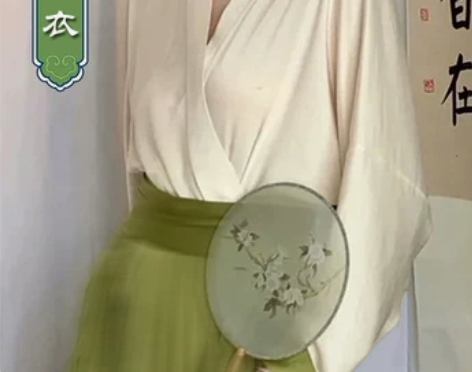 【狂欢价】改良衬衫配马面裙套装女日常通勤绿...