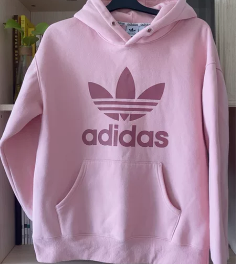 Adidas男款连帽卫衣尺码170码，衣长...