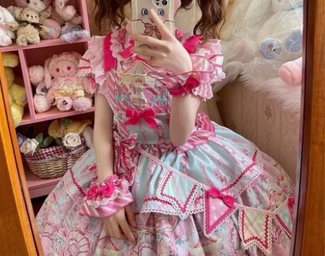 未知星辰糖果游乐园jsk甜系lolita背...