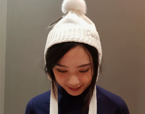 韩国十一月新品 MLB正品毛线帽毛球护耳针...