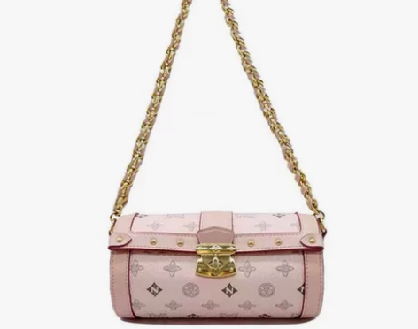 稻草人 单肩斜挎链条圆筒包 全新 买来没背...