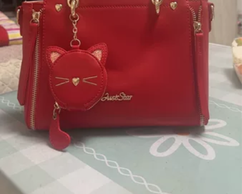 欧时纳女包正红色，没背过，几乎全新，长肩带...