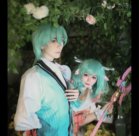 王者荣耀cos情人节时之祈愿云中君瑶cos...