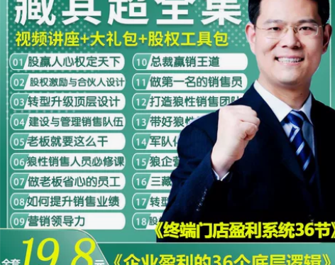 2024臧其超视频同款199课程商业模式股...