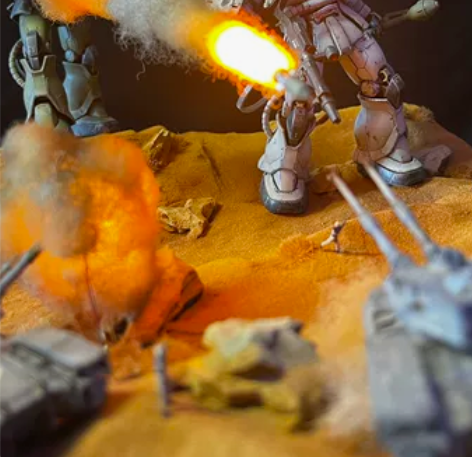 燃烧的重力战线【高达场景范例】 机体包含万...