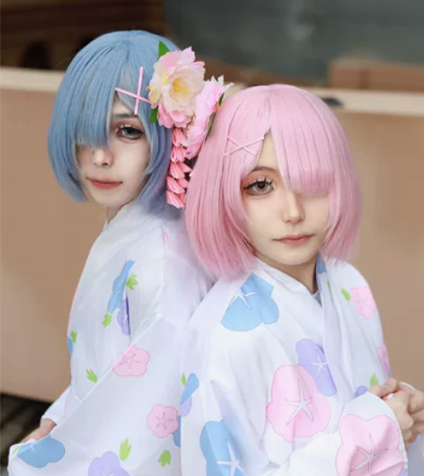 出/换 拉姆or雷姆和服cos服m码 假发...
