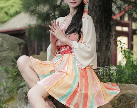 ?东月棠宋制汉元素汉服可甜可盐短裙子女夏套...