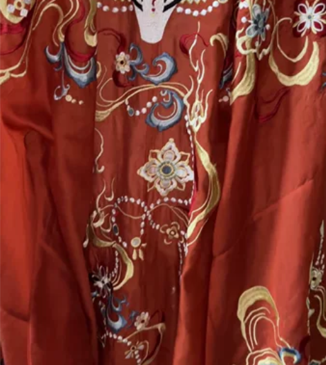 仅大袖十三余小豆蔻儿[鹿王梵音]广袖重工刺...