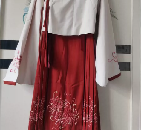 汉尚华莲，芙蓉月，清衣柜出，衣袖有污渍，正...