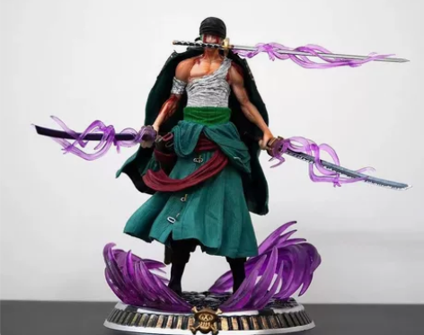 小浴血索隆海贼王GK三刀流战损站姿梦幻索隆...