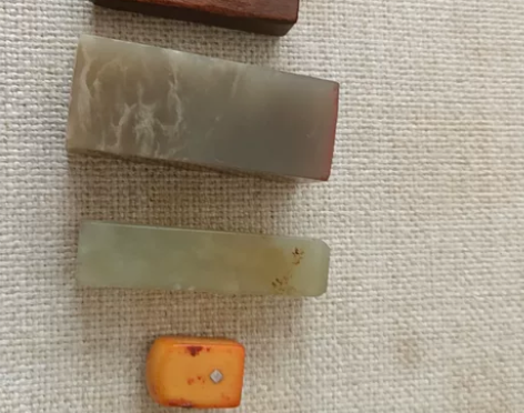 四枚老印章  材料自辩 尺寸见图，石头的有...