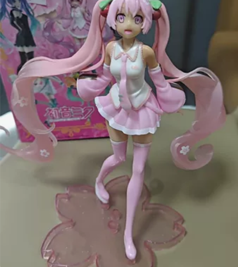 【包邮】【祖国版】樱花初音手办 1代站姿樱...