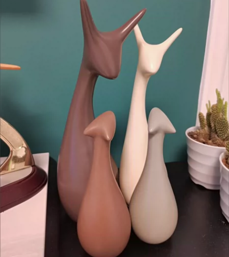 【特价3个】小工艺品家居客厅陶瓷北欧摆件轻...