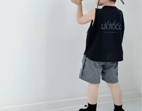 noconoco日系夏季男童凉感纯棉工装背...