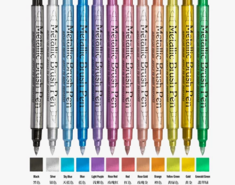 ?【全新、仅一套】广纳562双头金属马克笔...