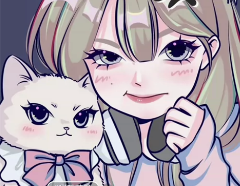 头像插画手绘约稿鸭鸭风Q版真人情侣画照片定...