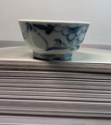 明末清初 青花花卉茶盏 闻香品茗佳器，杀茶...