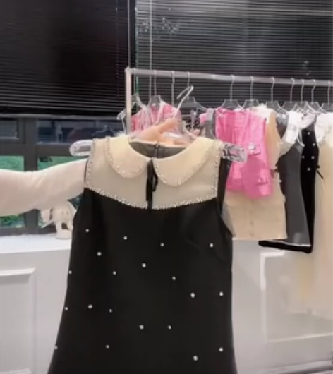 全新的 定制款高定系列黑闪钻名媛贵气质甜美...