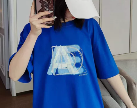 夏季新款潮牌ADER重影logo印花刺绣小...