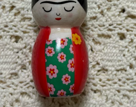 Frida Kahlo弗里达卡罗手绘牙签筒...
