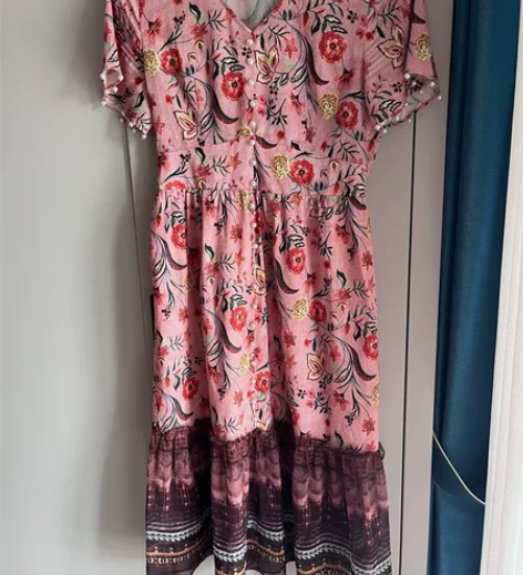 夏季连衣裙复古洋装文艺学院风雪纺长裙子 感...