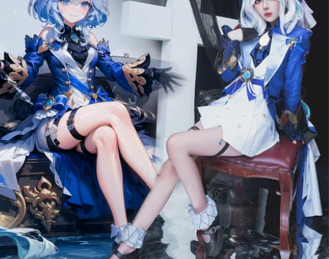 原神cos服芙卡洛斯枫丹水神芙宁娜cosp...