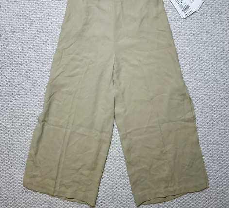 三件包邮专区-侧开叉雪纺九分裤 长82腰3...