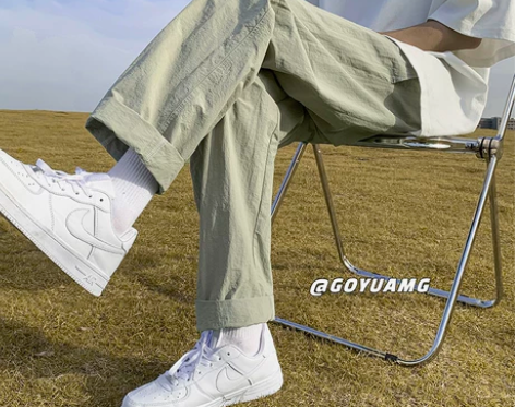 HM九分裤子男款夏季薄款男士速干冰丝日系潮...