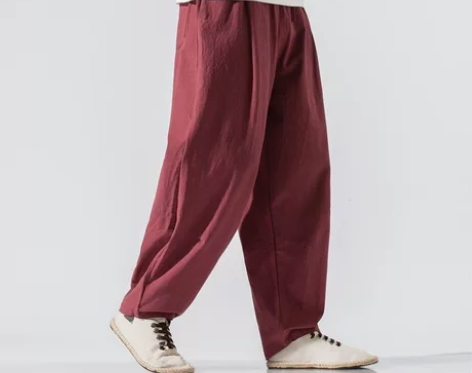 商城倒闭清仓，中国风夏季棉麻直筒休闲裤宽松...