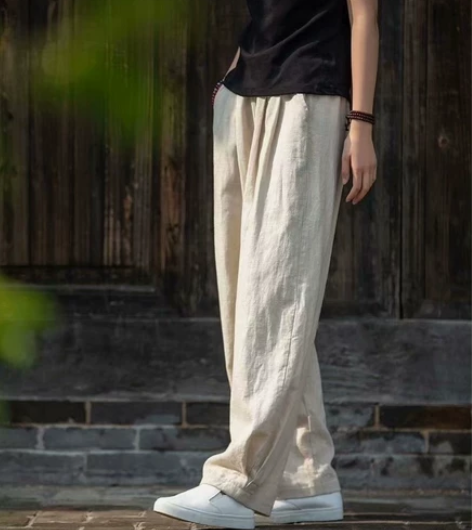 捡漏!全新棉麻女士裤子,还剩26条,清完下...