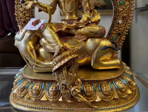 到店收藏级别：普贤菩萨伴坐骑佛像 高度：4...