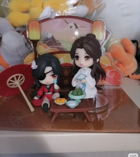 擎苍 天官赐福 谢怜花城极乐雅宴Q版手办 ...