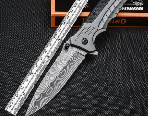 多功能户外求生野外便携式折叠小刀子切水果刀...