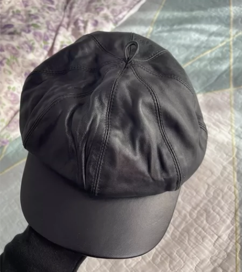 处理小羊皮贝蕾帽58的买了没戴过 感兴趣的...