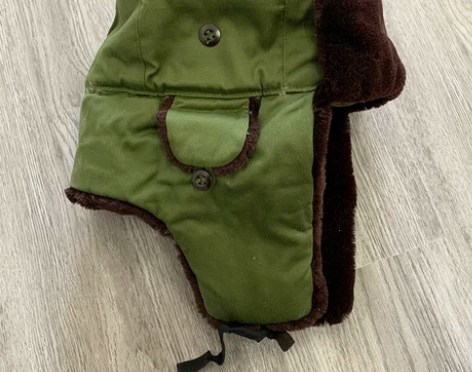 雷锋帽!涤卡布料温区栽绒帽男士冬季保暖加厚...