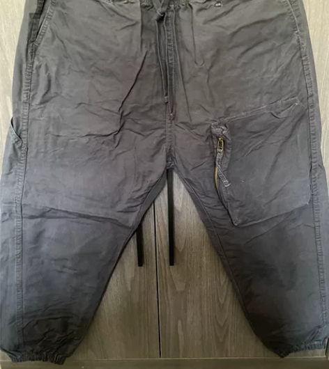 日系工装面包裤，170身高重130左右穿宽...