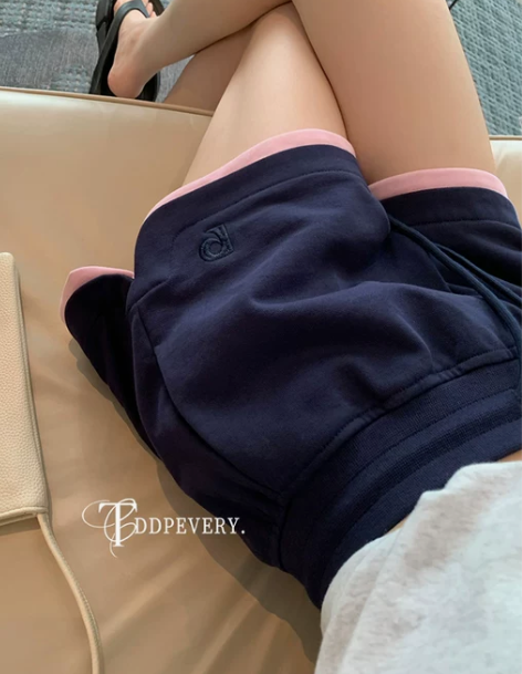 TDDP 假两件休闲短裤女2024年新款夏...