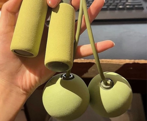 无绳跳绳负重球健身运动暴瘦绳子成年人儿童专...