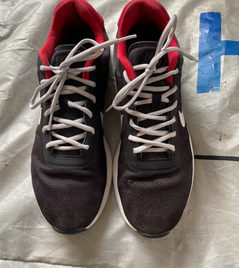 男款男子网面运动鞋出售，正品，44码，7成...