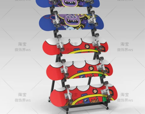 陆地冲浪板架滑板陆冲置物架收纳架摆放陆冲展...