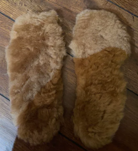 超级厚羊毛鞋垫，全新，35码，棕色，不退不...