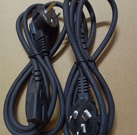 三插转品字尾电饭锅电脑电源线，进口橡胶皮的...